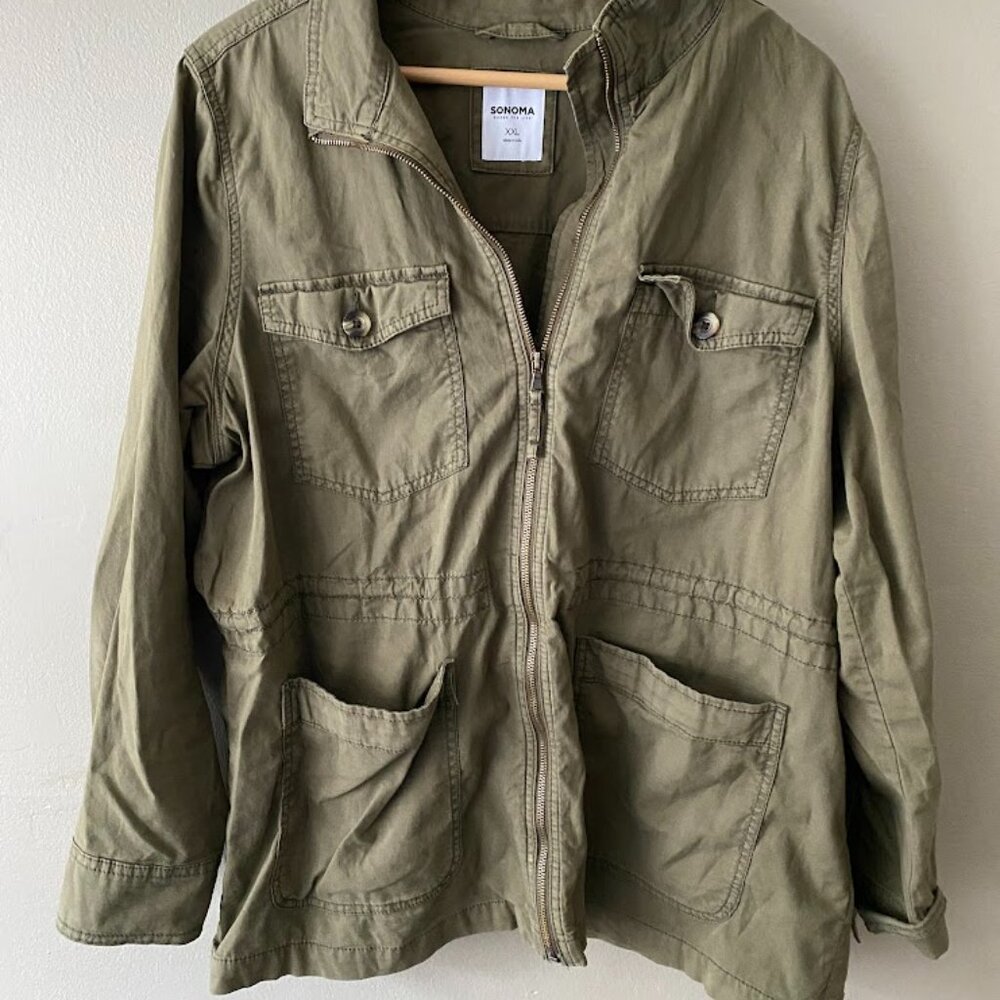 Sonoma Goods For Life® Patch Pocket Utility Jacket Size XXL